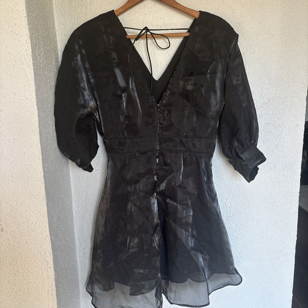 Day + Moon Cosplay Femme  Black Fit  Flare Dark Romantic Goth Dress Size M - Picture 5 of 13